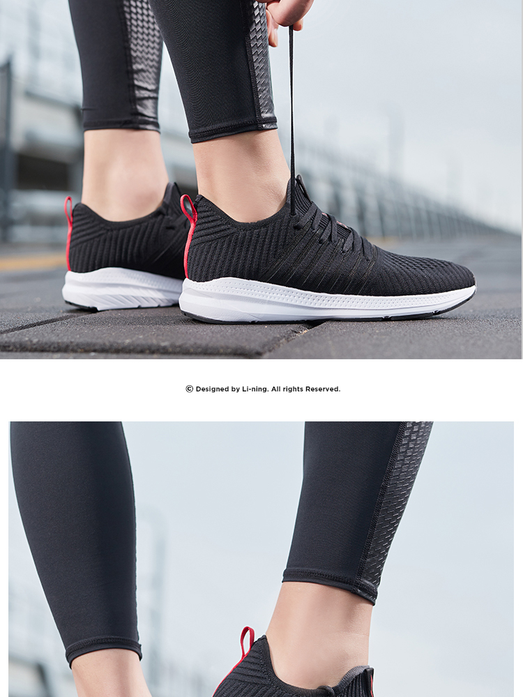 Giày chạy bộ Li Ning Giày nam 2019 phong cách mới và mùa thu và mùa đông ánh sáng một mảnh giày chạy bộ thể thao giày thể thao nam - Giày chạy bộ giày thể thao lining