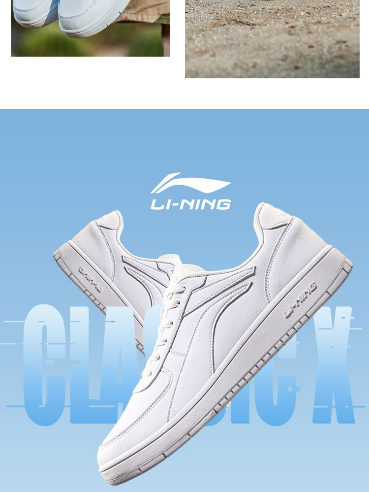 Li Ning giày thường của nam giới giày 2018 sinh viên mới giày thường giày ván trượt giày trắng cổ điển mùa xuân giày thể thao giày sneaker năm 2021