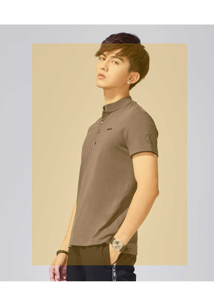 Li Ning áo sơ mi nam tay ngắn 2018 mới của Wade series trang phục thể thao Slim nam thể thao mùa hè polo nam