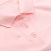 Li Ning ngắn tay áo sơ mi nữ màu hồng nhạt áo sơ mi POLO áo sơ mi nữ đào tạo áo sơ mi nữ thể thao mùa hè giản dị - Áo polo thể thao