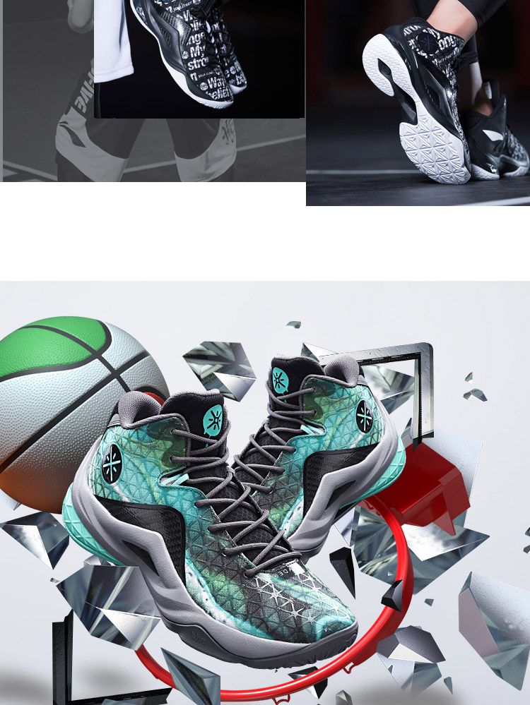 Li Ning giày bóng rổ nam giày đội vẫn còn 4 Li Ningyun hấp thụ sốc mang hỗ trợ khởi động cao để giúp mùa hè giày thể thao giày thể thao giá rẻ