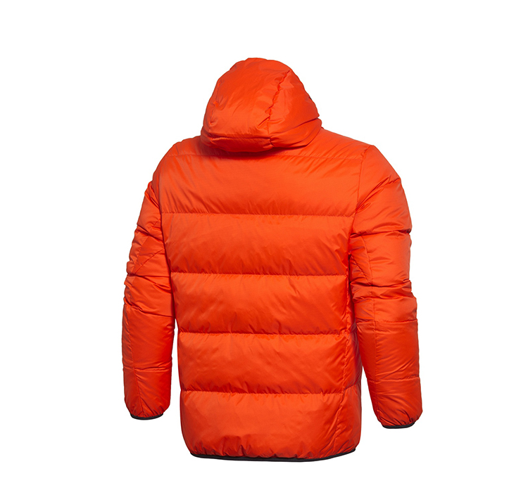 Li Ning ngắn xuống áo khoác nam bóng rổ loạt ấm trùm đầu màu trắng vịt xuống thể thao AYML023 áo phao nam chính hãng