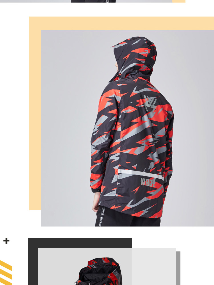 Li Ning áo gió nam 2018 mới Wade loạt dài tay windproof phù hợp với áo khoác trùm đầu dệt thể thao áo khoác nam gió