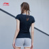 Li Ning áo thun ngắn tay nữ tập mới loạt đồ thể thao mùa hè nhanh khô quần áo thể thao ngắn mát mẻ - Áo phông thể thao áo ba lỗ tập gym Áo phông thể thao
