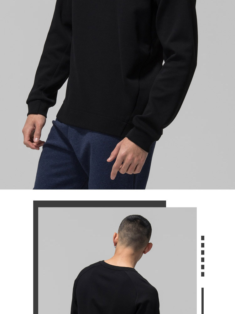 Li Ning áo len nam 2018 mới đào tạo loạt áo thun dài tay cổ tròn áo sơ mi đan thể thao áo hoodie anime