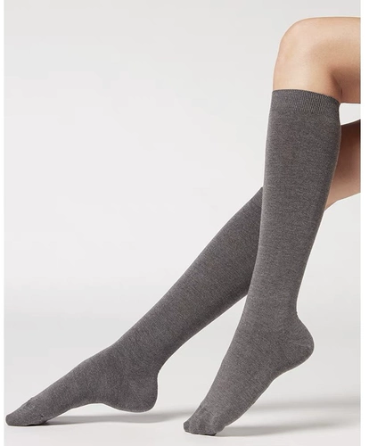 Женские носки до середины икры CALZEDONIA, новые носки осени и зимы 2024, носки до середины икры DL0099, кашемировые носки до середины икры