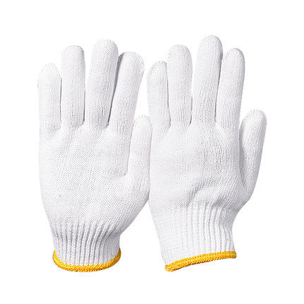 Labor insurance cotton yarn gloves wear-resistant thickened cotton gloves white cotton yarn cotton yarn gloves