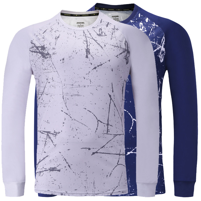 Autumn and winter table tennis badminton long sleeve tops round neck sports trousers air volleyball net table tennis training team uniform group purchase