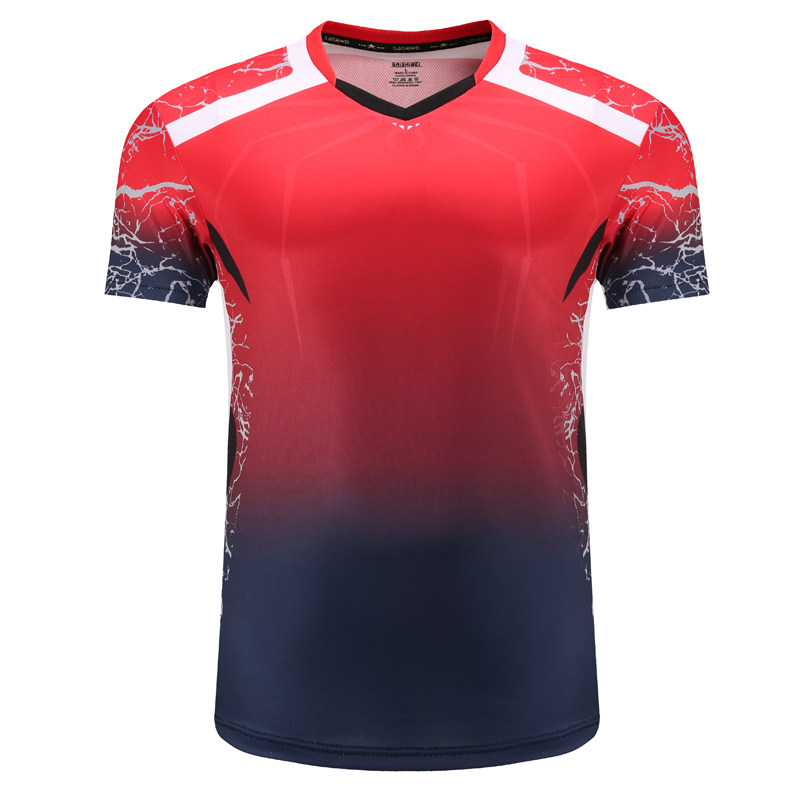 Speed Dry Sports Half Sleeve Badminton Jacket Short Sleeve T-shirt Male And Female Couples Volleyball Ping-pong Running Fitness Training Suit