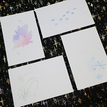 (All things) finished dyed card rubber stamp print card card paper 250g Dutch White Card Print 8