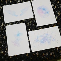 (Colorful) finished background card rubber stamp print card card paper card 250g Dutch White Card Print 8