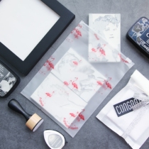 Frosted zipper bag Flamingo cactus mushroom rabbit 14 * 19cm storage rubber stamp packaging bag