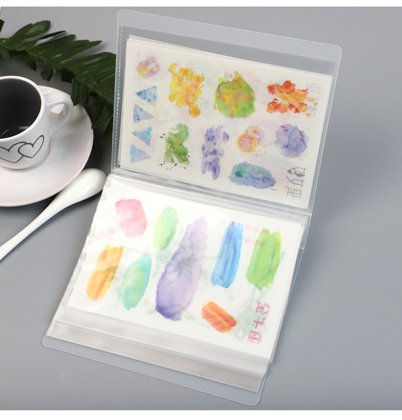 Handbook Series Insert Storage Bag 40 Pages Mini A6 Information Book Sorting Sticker Storage Book Folder