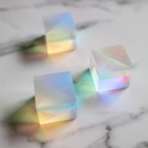 No Blemish Light Cubic Synchroprism Triple Prism Light Catcher Pendant Pendant Optical Glass Shooting Props