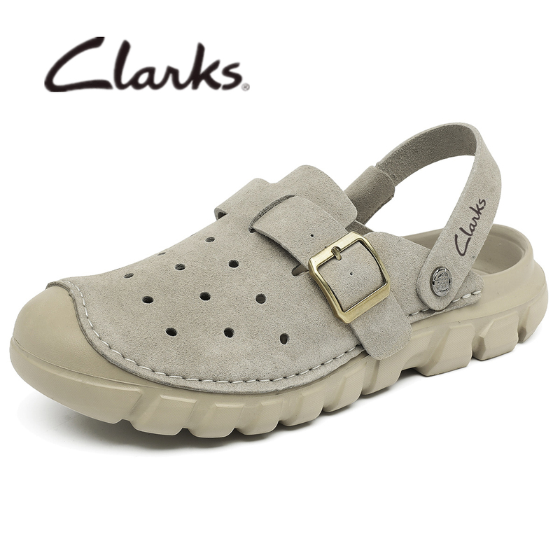 Clarks Men's Closed-Toe Sandals, Summer Non-Slip Soft-Soled Lightweight Casual Shoes, Genuine Leather Men's Shoes, Handmade Shoes Clarks Men's Closed-Toe Sandals, Summer Non-Slip Soft-Soled Lightweight Casual Shoes, Genuine Leather Men's Shoes, Handmade Shoes