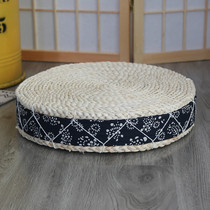 Tea room futon cushion thickened large straw woven rattan woven Japanese tatami meditation mat thickened bay window household weaving