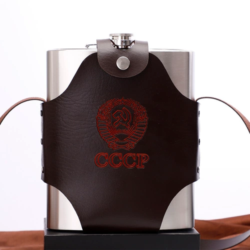 Портативная карманная фляжка из нержавеющей стали, Россия, объем 304, увеличенная толщина