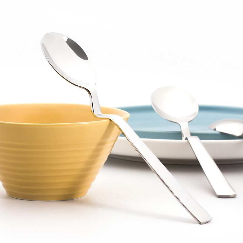 Creative 304 stainless steel warping spoon novelty household eating spoon hanging bowl spoon