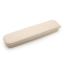 (large number flip box) wheat straw cutlery containing box straw portable box