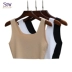 Vest nữ ngắn sling đáy đồ lót bọc ngực ngực ống chống ánh sáng vòng cổ liền mạch vest nữ mùa hè phương thức áo ngực đẹp Ống