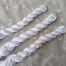 300 pieces of cross-stitch repair thread wiring single-strand embroidery thread thick thread pure white 5200 bleach color insole thread special thread