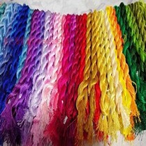 Cross stitch thread mercerized thread bright silk thread polyester thread velvet flower entangled thread embroidery thread about 80 colors