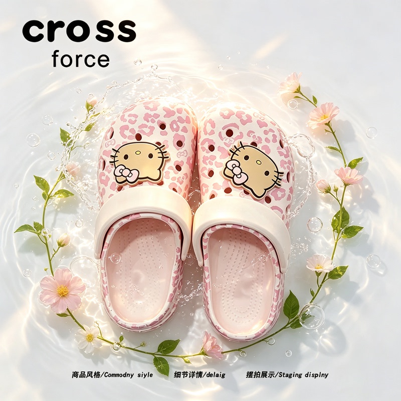 【Delicate Cat Steps】Crossforce Summer Leopard Print Cat Hole Shoes for Women, Comfortable and Non-Tiring Sandals for Vacation