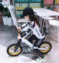 Spring and summer childrens balance bike riding clothes roller skating clothes long and short sleeves quick-drying sports suit bicycle men and women performance