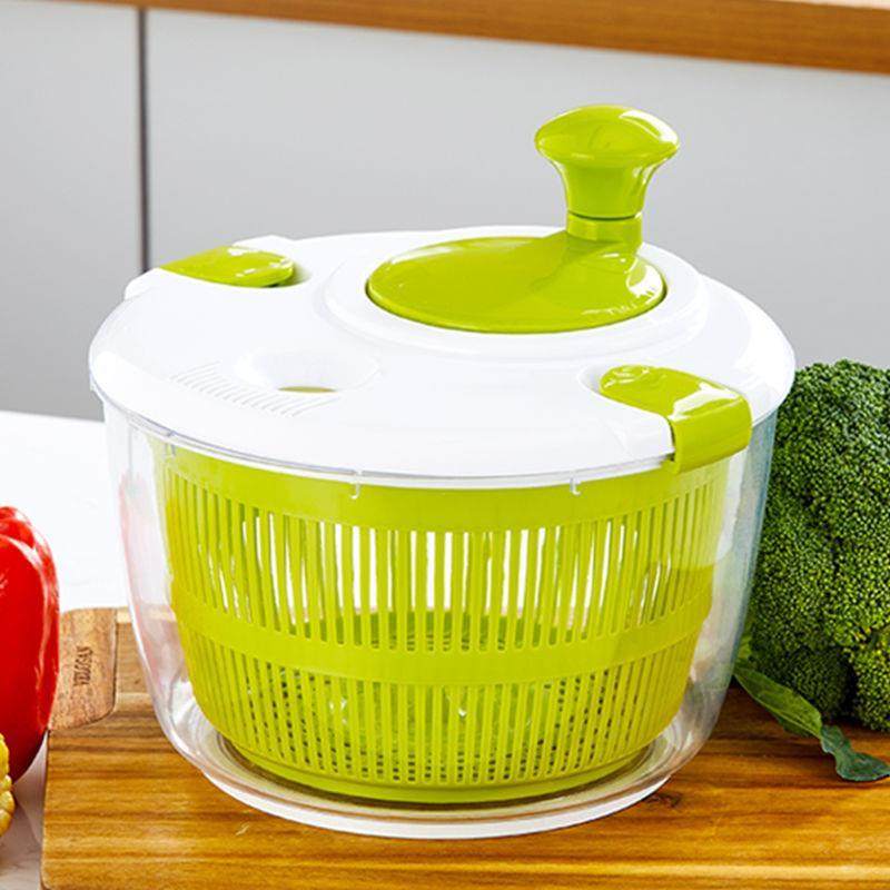 Salad Vegetable Dehydrator Spinner, Kitchen Fruit and Vegetable Washing and Drying Machine, Water Removal Tool, Draining Basket