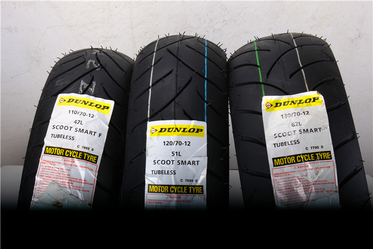 Lốp xe máy Dunlop 110/120/130/140/70/12 / 100-90-10 90-90-12 - Lốp xe máy lốp không săm xe máy