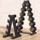 A-Shaped Dumbbell Rack for Home Use, Electroplated Vertical Rubber-Coated Storage Rack, Commercial Hexagonal Round-Head Gym Dumbbell Rack