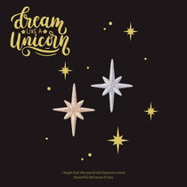 Little star embroidery cloth stickers cute dragon bag mobile phone decoration stickers fashion hand account stickers Joker self-adhesive patch