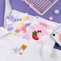 Cute little Rabbit Rabbit Embroidery Applid shell ipad Decorative Sticker handbill Bendiy self-adhesive paper clothes patch paste