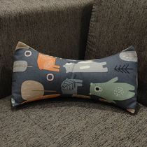 Japanese U-shaped buckwheat skin pillow sleeping pillow care cervical spine pillow core student neck pillow cylindrical triangle sofa small pillow