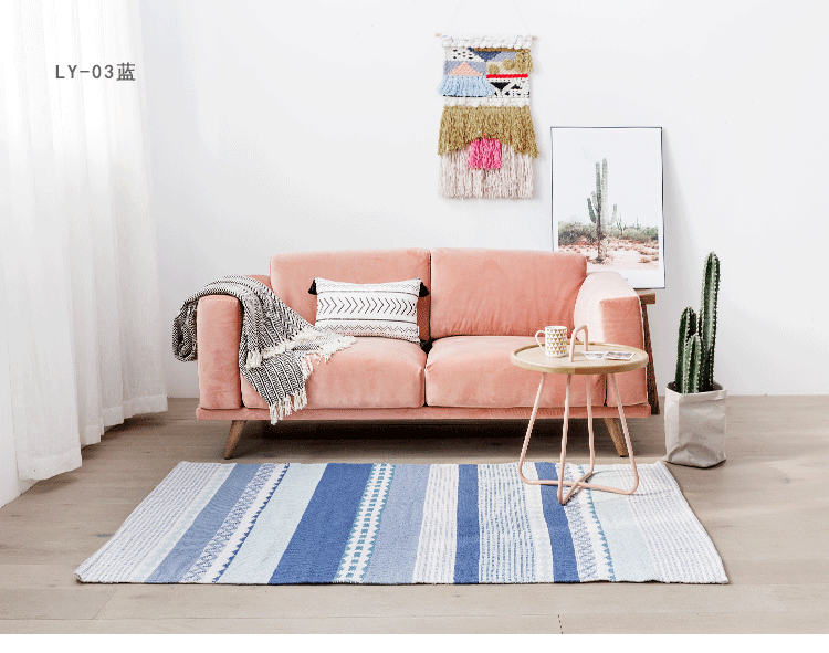 Giải phóng mặt bằng Nhập khẩu Chăn bông dệt Phòng ngủ Bắc Âu Phòng khách hiện đại Nhật Bản Phòng ngủ cạnh giường Thảm cửa - Thảm thảm trải sàn giá rẻ