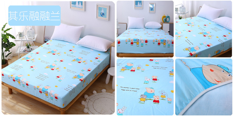 Một mảnh duy nhất của giường bông dày Li đôi 100% cotton chống trượt mat bedspread Simmons nệm bảo vệ tùy chỉnh - Trang bị Covers Ga phủ giường Everon