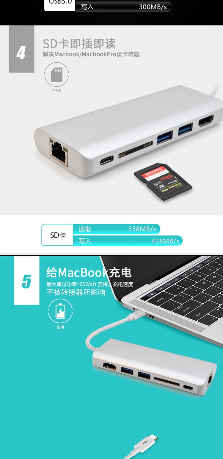 Lenovo YOGA S730 sang bộ chia USB Máy tính xách tay mỏng và nhẹ Thẻ mạng loại C được đặt - USB Aaccessories đèn led cắm usb