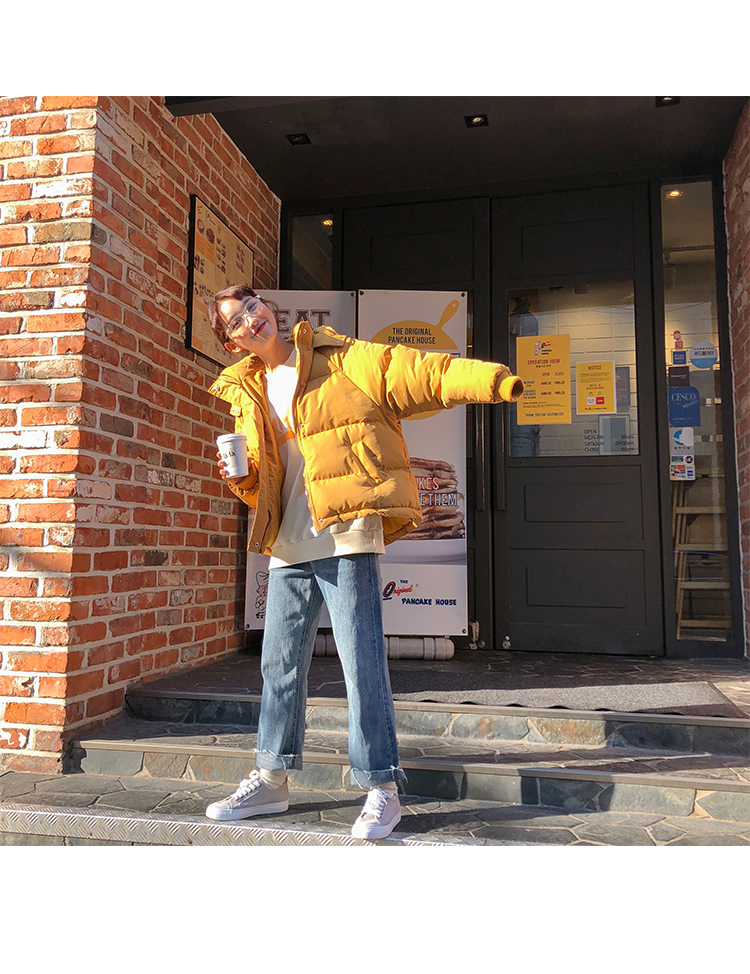 Xin giúp đỡ mùa đông học sinh Hàn Quốc bf thả lỏng phong cách Harajuku nếu quần áo cotton cotton thời trang 袄 2018 mới áo phao adidas nữ