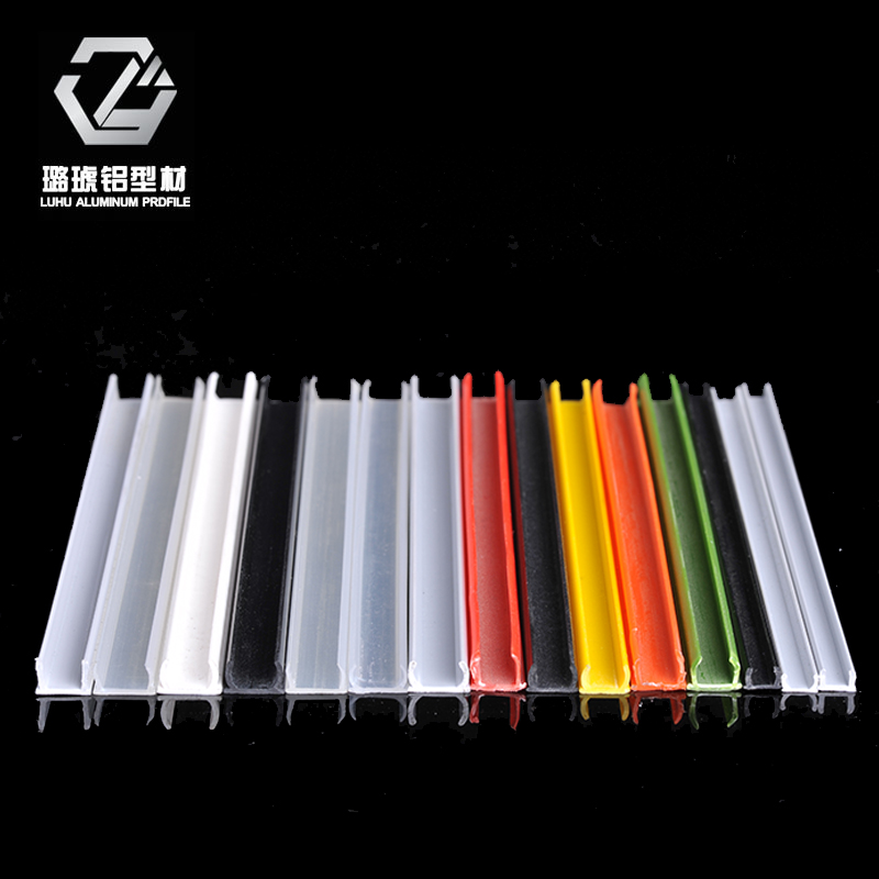 Aluminium Squeeze material seals flat sealing slot strips aluminium extruded material sealing side strips aluminium extruded material accessories Black grey white slot M6