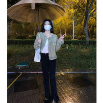 Xiaoxiangfeng womens short coat womens 2022 spring and autumn new tops high-end design niche chic autumn