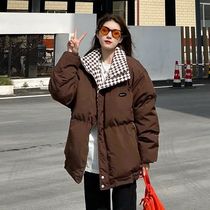 Cotton clothing womens cotton-padded jacket winter 2022 new oversize niche bread jacket Korean small man