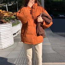 Cotton padded clothes womens 2021 winter new hot style mid-length jacket ins tide thickened Korean jacket Harajuku