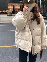 Cotton padded clothes womens 2022 winter new design sense niche popular style mid-length cotton-padded jacket coat Korean style gentle