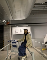 KC C Series Japanese Vintage Loose Cocoon Adjustable Elastic Waist High Quality Balloon Pants Casual Trousers