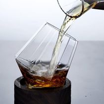  Creative tumbler whisky glass Personality wine glass Diamond cup Cone classical wine glass Mens beer glass