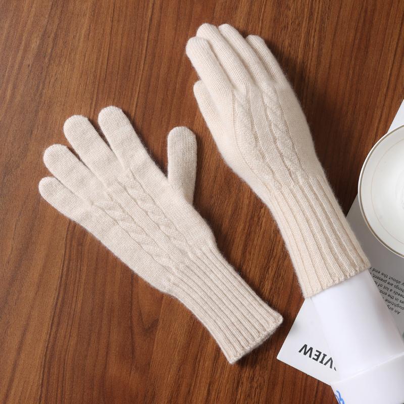 Cashmere Gloves, Full-Finger, Five-Finger, Fingerless, for Driving and Cycling, Wool Knit, Warm, Cold-Proof, Unisex, Autumn and Winter, Touchscreen Compatible Cashmere Gloves, Full-Finger, Five-Finger, Fingerless, for Driving and Cycling, Wool Knit, Warm, Cold-Proof, Unisex, Autumn and Winter, Touchscreen Compatible