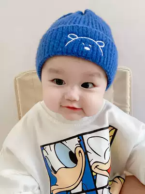 Baby hats Autumn and winter infant knitted hats Baby children, boys and girls, children's woolen hats in winter cute super cute