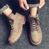 Giày dụng cụ Giày nam Giày nam Giày mùa thu Anh Bình thường Giày đế xuồng Martin Boots Giày da nam hoang dã Retro