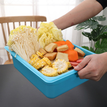 Malatang vegetable box Color riser plastic vegetable selection basin Rectangular acrylic number of pots display cabinet box