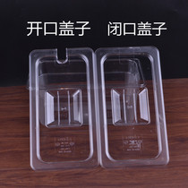 Transparent number of parts of the basin Acrylic score basin lid Plastic visual preservation box Food plate Fruit powder box flip lid